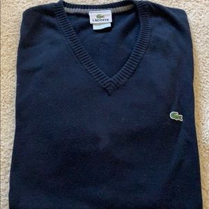 Lacoste men’s navy blue long sleeve sweater